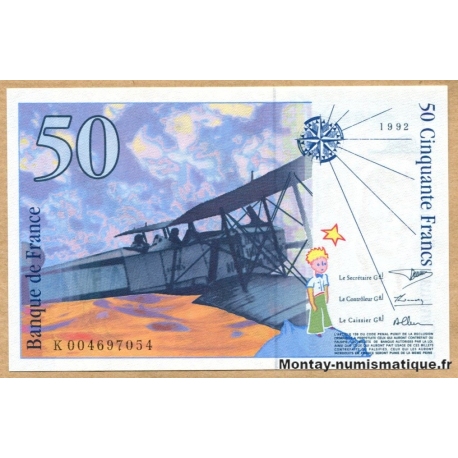 50 Francs Saint-Exupéry 1992 K 004697054
