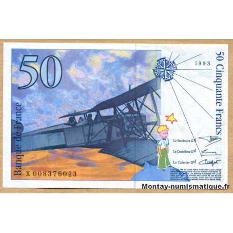 50 Francs Saint-Exupéry 1993 X 