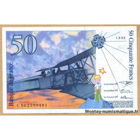 50 Francs Saint-Exupéry 1992 C 002590491