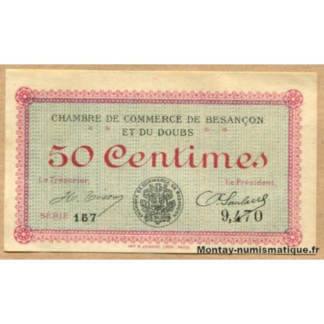 Besançon (25) 50 Centimes 2 août 1915 