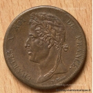 Colonies Générales 5 Centimes Charles X 1829 A