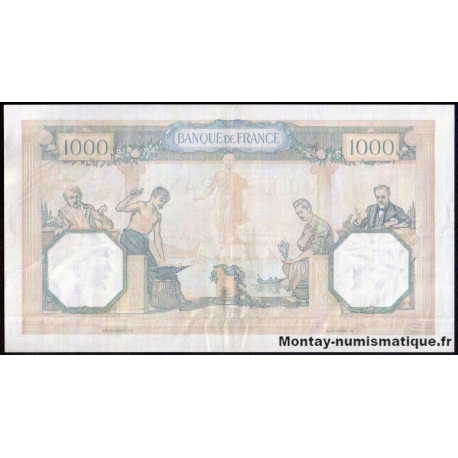1000 Francs Cérès et Mercure 22-09-1938 V.3737