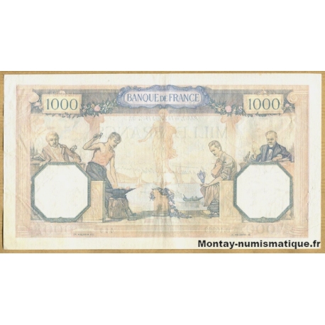 1000 Francs Cérès et Mercure 18-7-1940