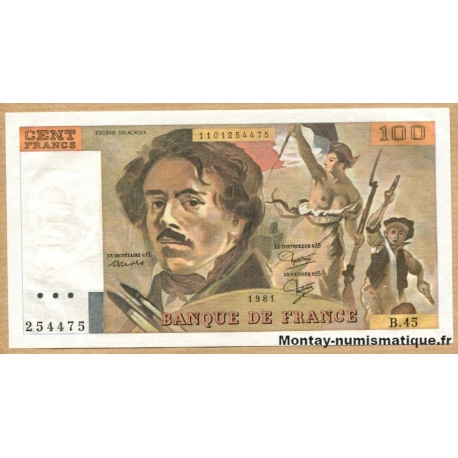 100 Francs Delacroix 1981 B45
