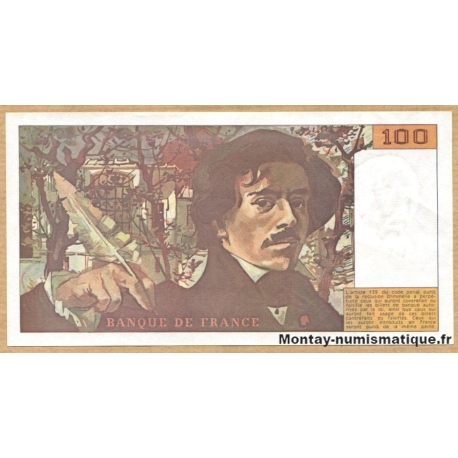 100 Francs Delacroix 1990 L.175