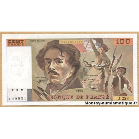 100 Francs Delacroix 1993 J228