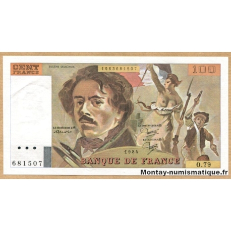 100 Francs Delacroix 1984 O.79