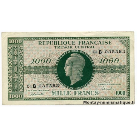 1000 Francs Marianne 1945 Série 01 B