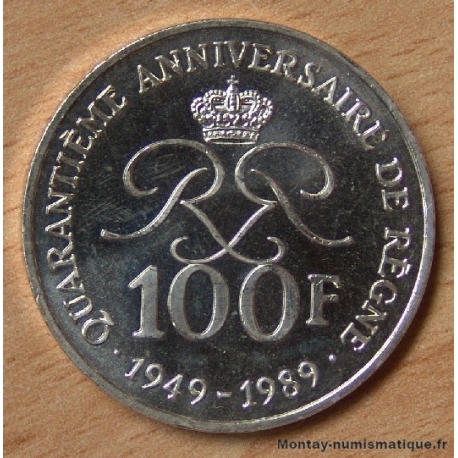 Monaco 100 Francs Rainier III 1989 