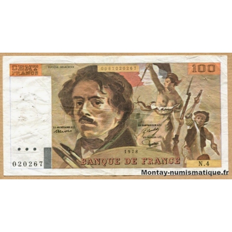 100 Francs Delacroix 1978 A.3