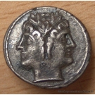 Drachme ou demi-quadrigatus 216-214  AC Rome