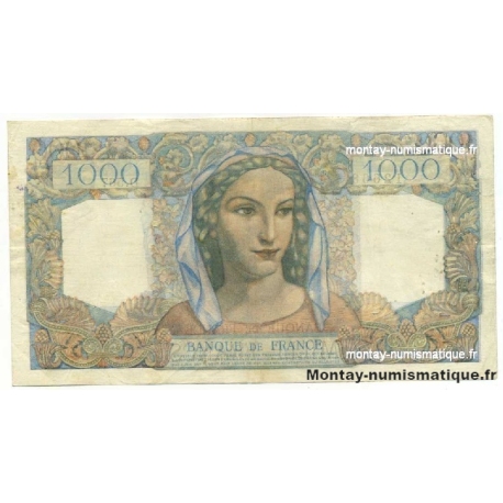 1000  Francs  Minerve et Hercule 30-6-1949