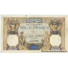 1000 Francs Cérès et Mercure 1 septembre 1927 N.504
