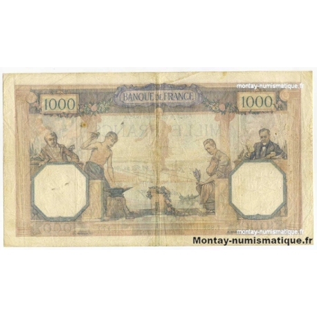 1000 Francs Cérès et Mercure 22 janvier 1930 T.832