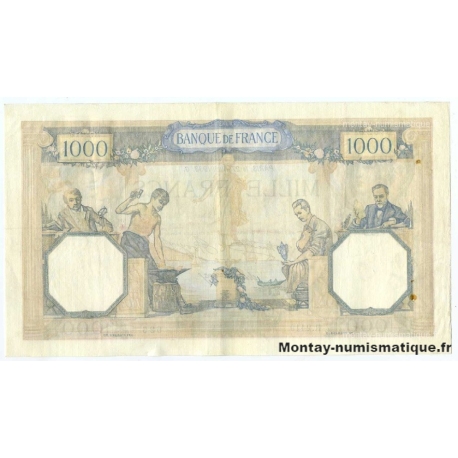 1000 Francs Cérès et Mercure 27 avril 1933 R.2419