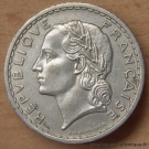 5 Francs Lavrillier Nickel 1938