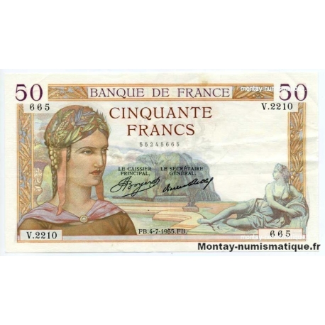 50 Francs Cérès 04-7-1935 V.2210