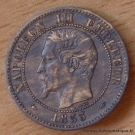 Deux centimes Napoléon III 1853 A 