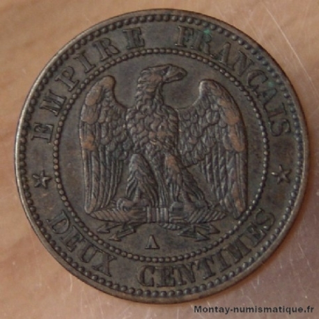 Deux centimes Napoléon III 1856 A Paris