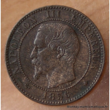 Deux centimes Napoléon III 1856 BB Strasbourg