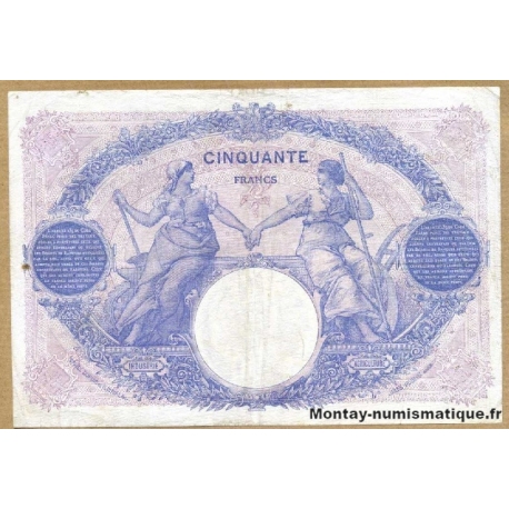 50 Francs bleu et rose 8-8-1918 J.8188