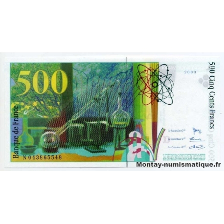 500 Francs Pierre et Marie Curie 2000 N 04--