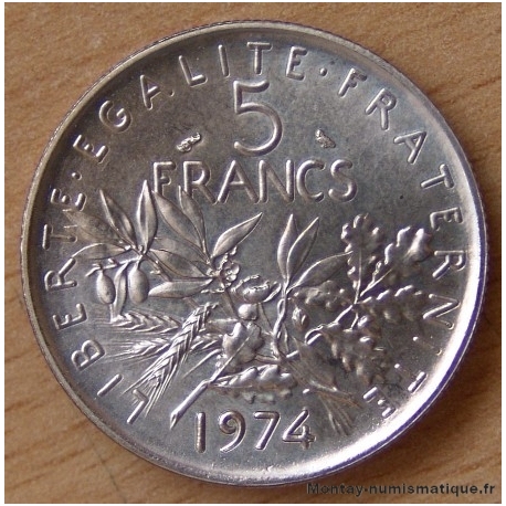 5 Francs Semeuse 1974