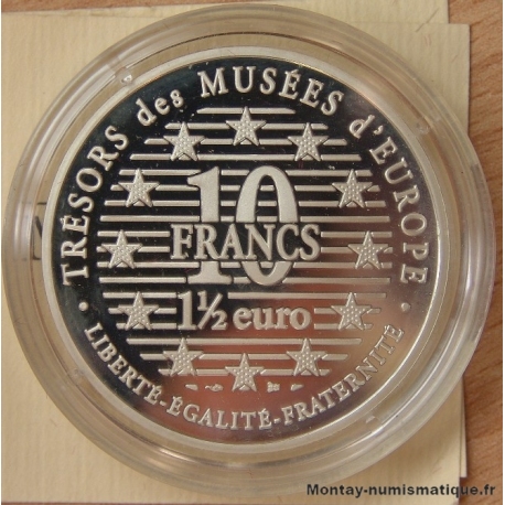 10 Francs  1 ½ euro Le Fifre de Manet 1996  Belle Épreuve 