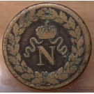 Un décime Napoléon I 1814 BB Strasbourg sans point