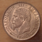 5 Centimes Napoléon III tête laurée 1865 A Paris