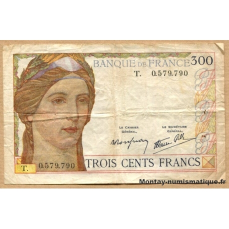 300 Francs 9-2-1939 (T)