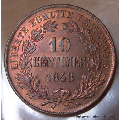 10 centimes Concours de Boivin 1848 cuivre