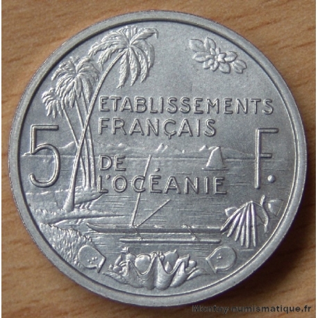 Polynésie-Française 5 Francs 1952 Essai Océanie Française