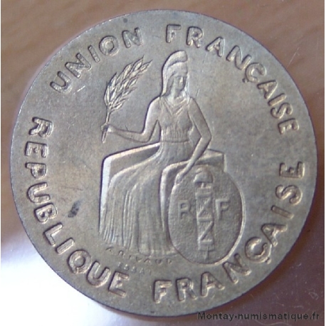 Polynésie-Française 2 Francs 1948 Essai Océanie Française