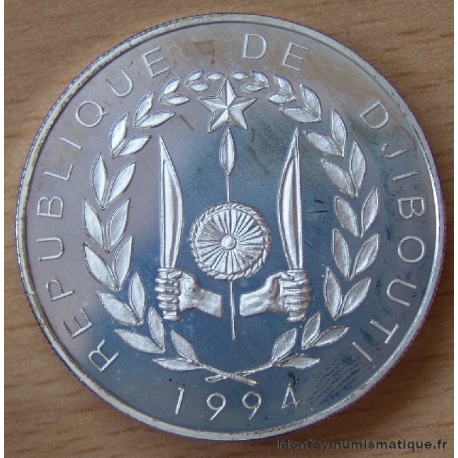 République de Djibouti 100 Francs 1994 BE Championnat de Football 