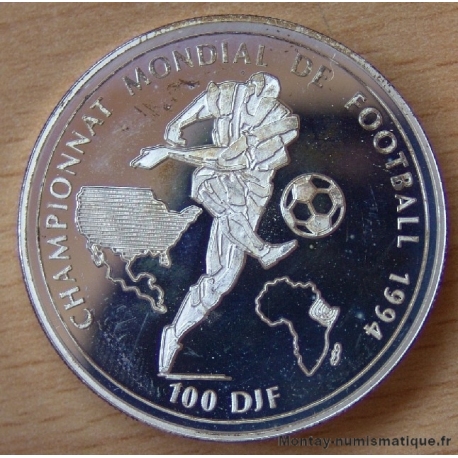 République de Djibouti 100 Francs 1994 BE Championnat de Football 