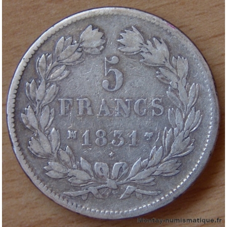 5 Francs Louis Philippe TC 1831 MA Marseille