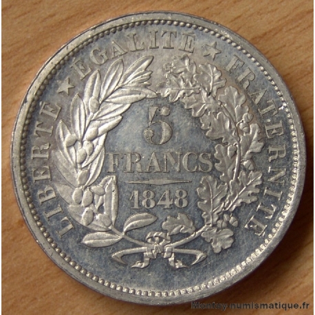 5 Francs Concours de Farochon 1848