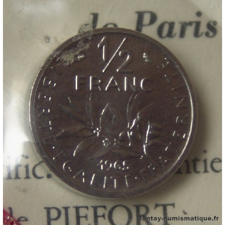 PIEFORT- 1/2 Franc Semeuse 1965