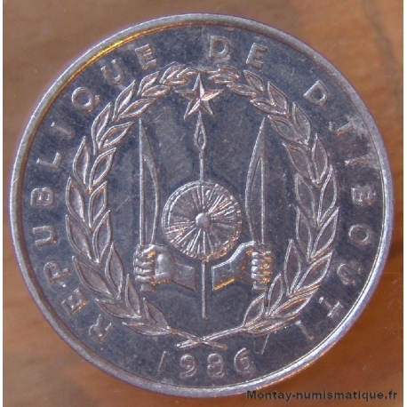 Djibouti 5 Francs 1986  République de Djibouti.