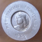 10 centimes Rude 1909 Essai aluminium 