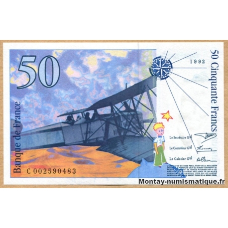 50 Francs Saint-Exupéry 1992 C 002590483