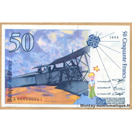 50 Francs Saint-Exupéry 1993 A 006100961