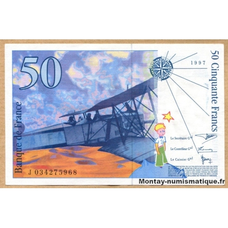 50 Francs Saint-Exupéry 1997 J 034275968
