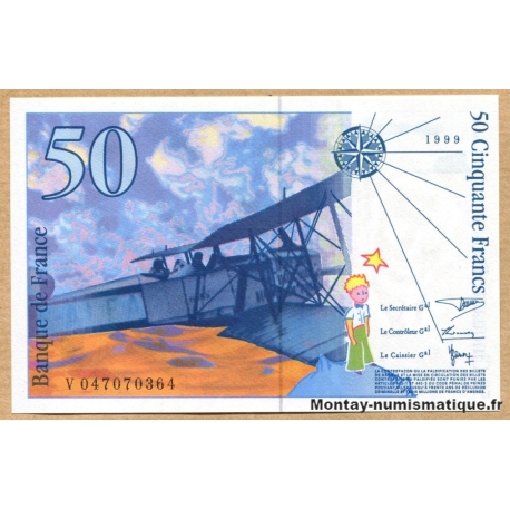 50 Francs Saint-Exupéry 1999 V 047070364