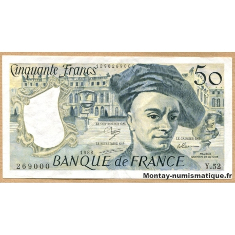 50 Francs Quentin de la Tour 1988 Y.52