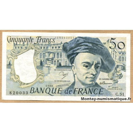 50 Francs Quentin de la Tour 1988 C.51