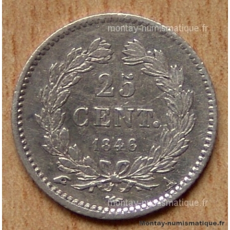 25 Cent. Louis Philippe 1846 A