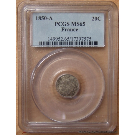 20 centimes Cérès 1850 A levrette haute