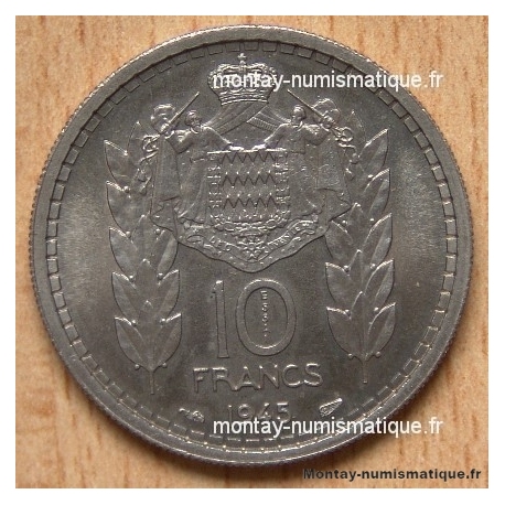 Monaco 10 Francs Louis II 1945 Essai